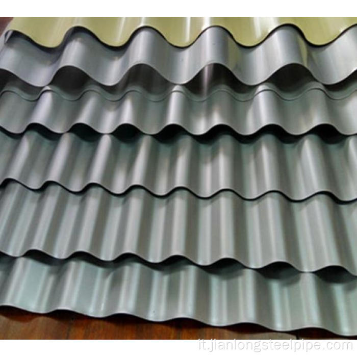 Fogli di tetti ondulati zincati tetti in lamiera